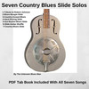 Thumbnail Seven Country Blues Slide Solos With PDF Tab Book